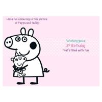 You're 3 Peppa Pig 3rd Birthday Card Extra Image 1 Preview